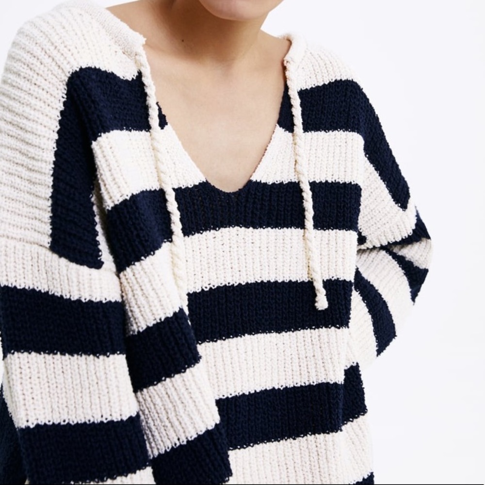 Zara Striped Knit Sweater Sz:M